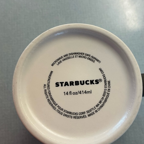 Starbucks White Mug with Gray Handle - Picture 3 of 6